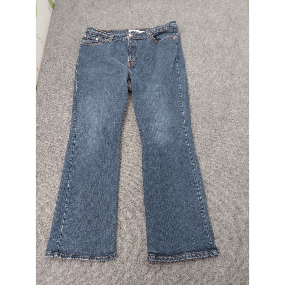 Levis 515 Jeans Womens 20 W Blue Bootcut Medium Wash Vintage Cotton Stretch‎